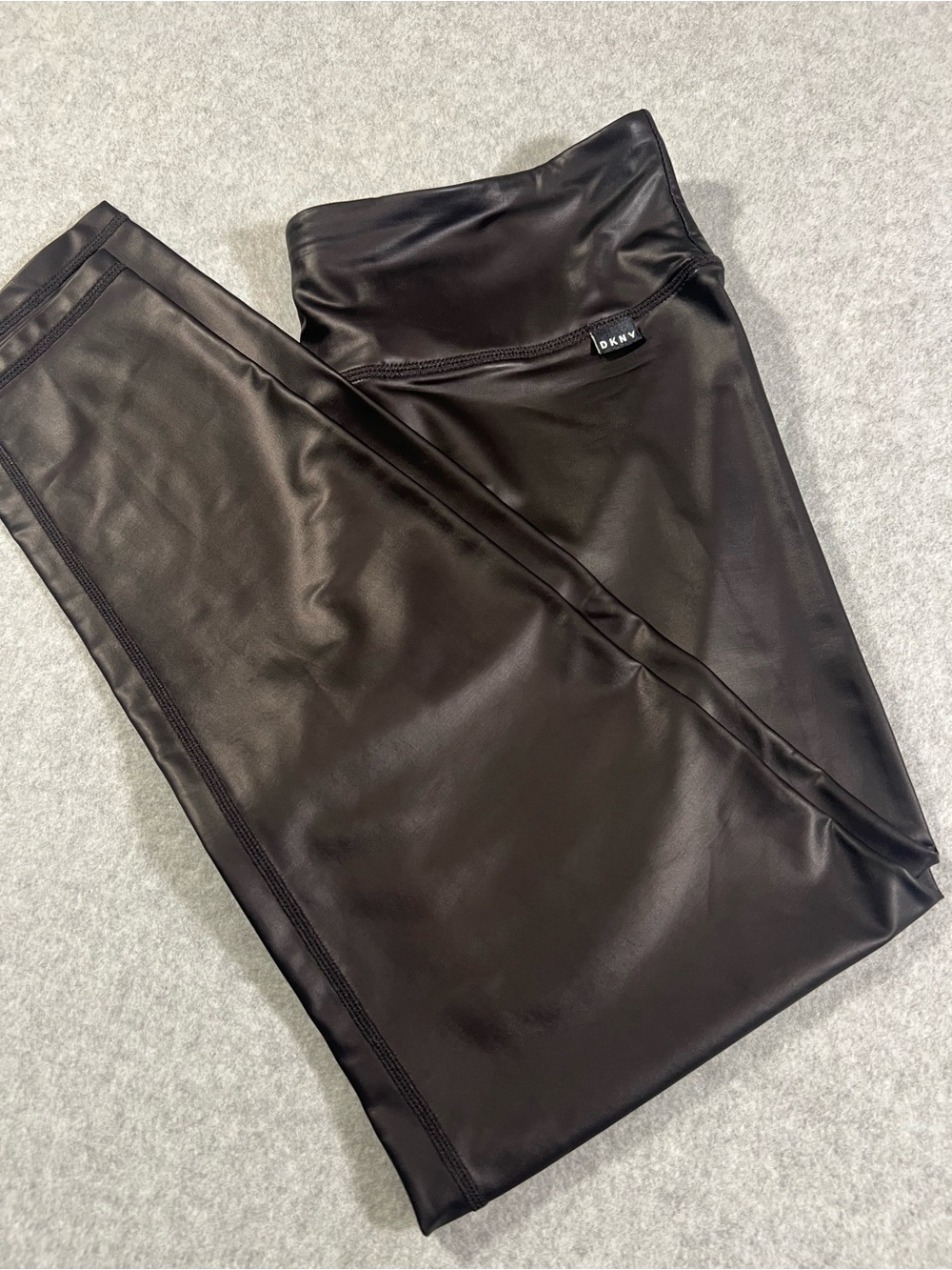DKNY Black Faux-Leather Women’s Leggings
